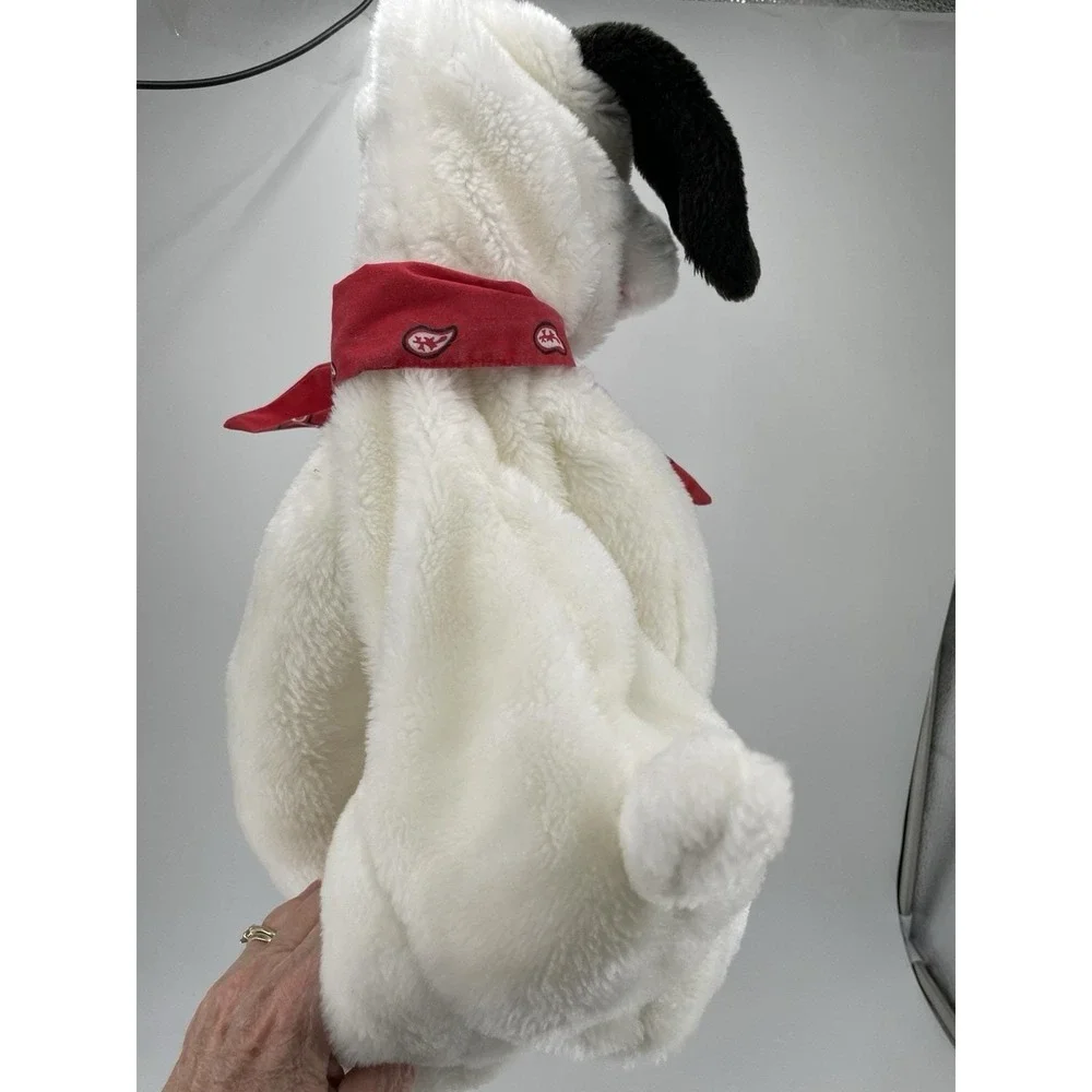 Vtg Ralf the Barking Dog 1992 Toy Biz Hanging Hugging Puppet Plush Red Bandana